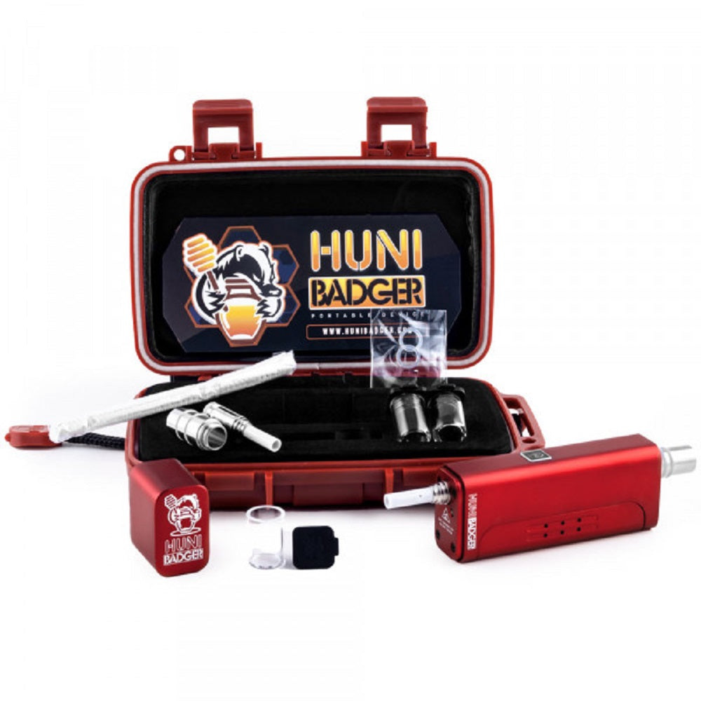 Huni Badger Portable Dabber Kit Crimson Red Sunshine Daydream