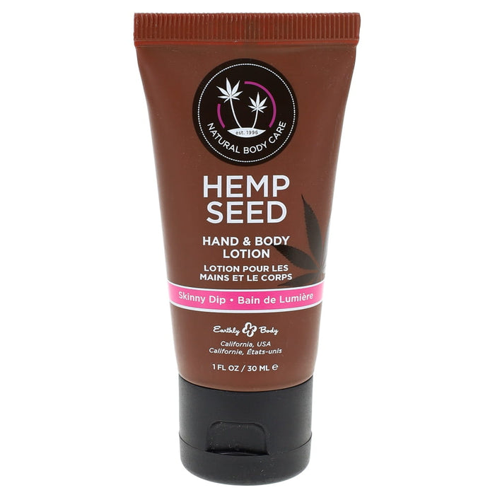 Earthly Body Hemp Seed Hand & Body Lotion Skinny Dip 1oz Sunshine