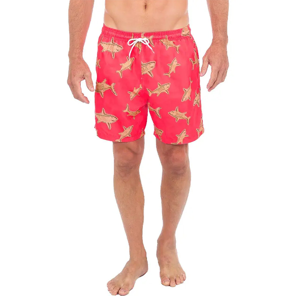 Shark Board Shorts Coral Sunshine Daydream