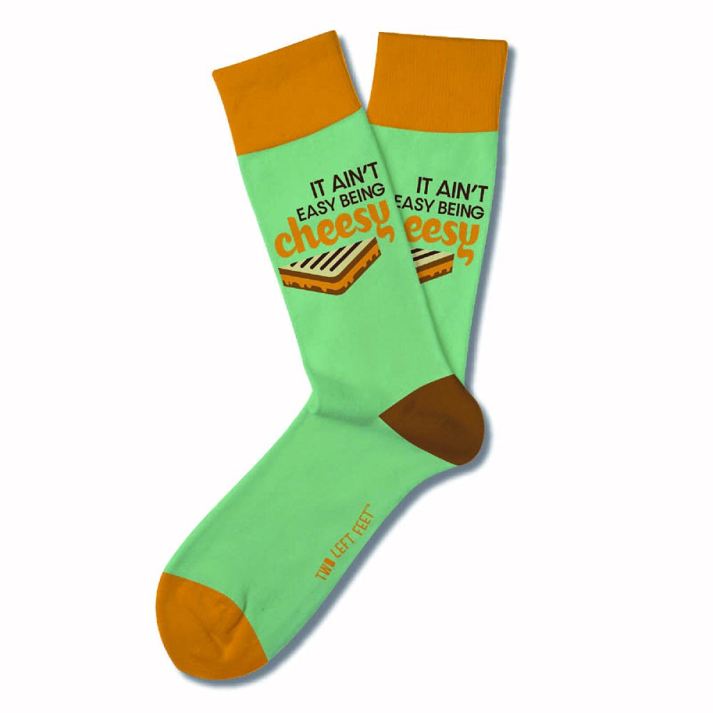 Two Left Feet Socks - It Ain't Easy Being Cheesy – Sunshine Daydream