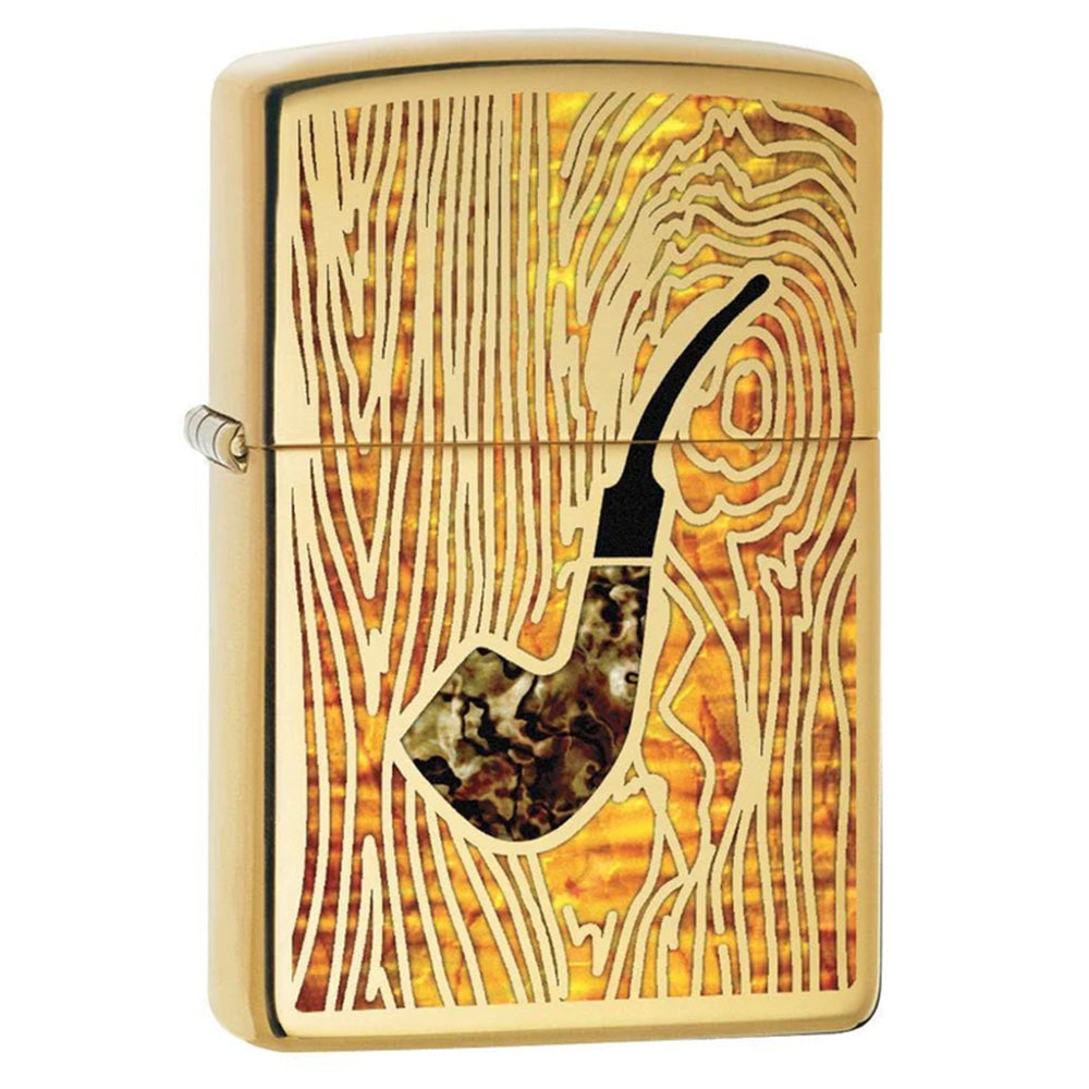 Zippo Lighter Fuzion Pipe High Polish Brass Sunshine Daydream